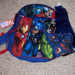 Kids backpack with lunch bag and water bag brand new